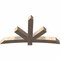 Ekena Millwork Alberta Smooth Timber Gable Bracket, Douglas Fir, 72"W x 42"H x 5 1/2"D x 5 1/2"F, 14/12 Pitch GBW072X42X0606ALB00SDF - alternate 5